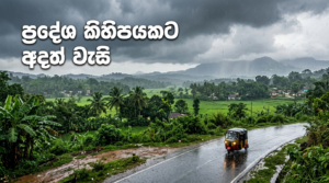ප්‍රදේශ කිහිපයකට අදත් වැසි